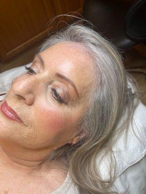 Skin after light peels and NanoFusion and SofTap microblade eyebrows