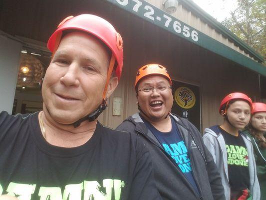 Here we go zip lining.  Ehaaaaaa