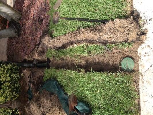 french drains under ground