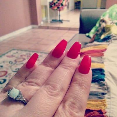 Red coffin nails