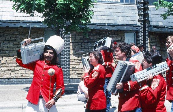 Boom Box Parade on State Street.  This parade ended at Library Mall. --Tom Brody