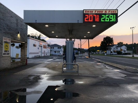 Sunset and gas prices