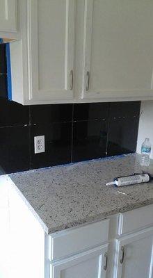 Tile backsplash