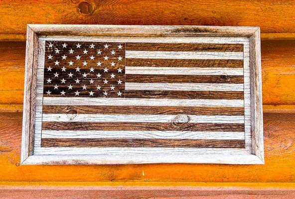 United States Flag made of Barnwood