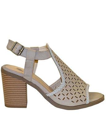 Gray Block Sandal