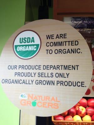 Only organic produce