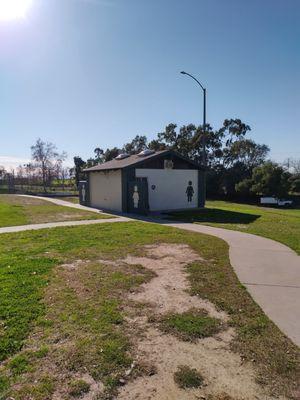 Restroom hut