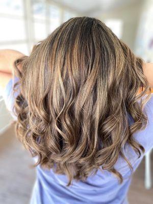 Caramel latte highlights