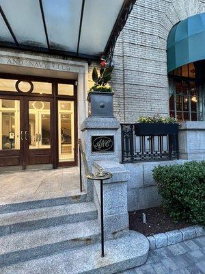 Entrance to the Army Navy Club in Washington DC