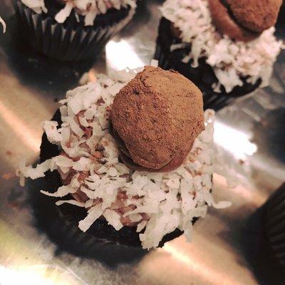 Rum truffle cupcakes