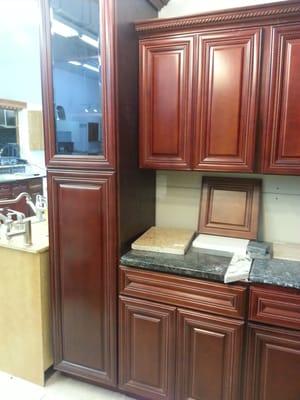 Custom built kitchens and bathrooms cabinetries within THREE days with REAL wood too