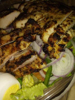 Grilled chicken garden salad..