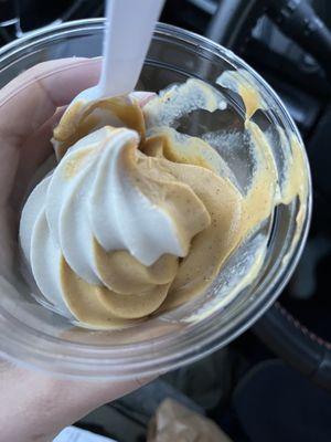 Pumpkin cream in cup