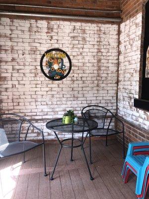 Book nook on terrace