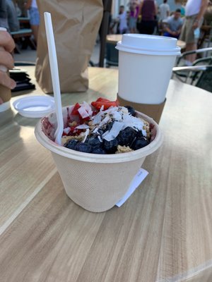 Wild berry bowl with coconut!