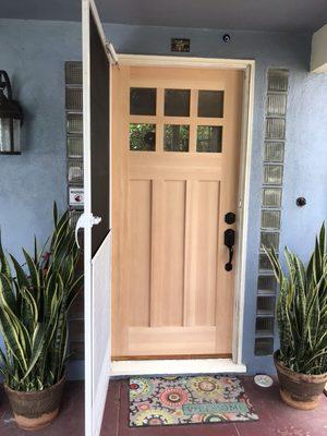 New front door in Pasadena.