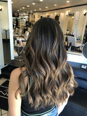 Brunette balayage