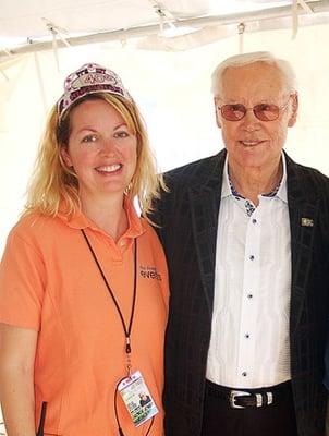 Deidre with legendary George Jones