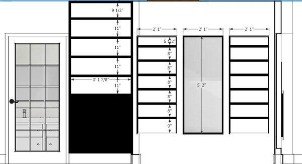 Cabinetry details. Easy 3D present to the client, moderate and pass it on to the cabinetry maker with all the measurements ready!