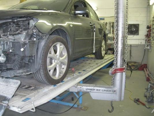 Only one of the few shops in the area equipped with State-of-the-art Chief LaserLock technology to get vehicles back pre-accident condition