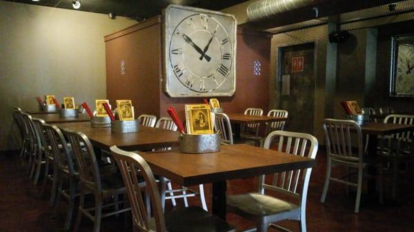 Upstairs dining area