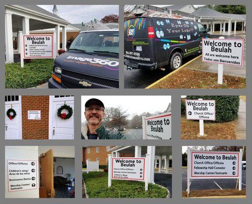 New signage for Beulah United Methodist Church