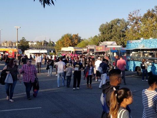 Crowd at Water Lantern Festival in San Jose