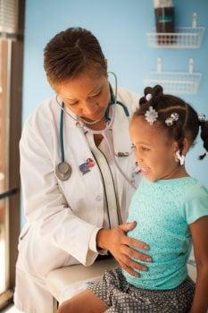 Dr. Sweeten at work with of her lovely patients.