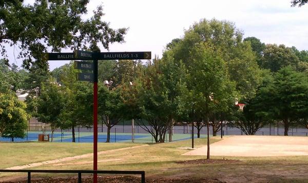 Tennis Courts,Basketball Courts & BMX Track