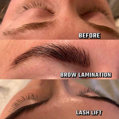 Brow & lash lamination results, 2023