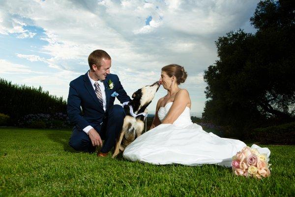 A kiss from the ring bearer