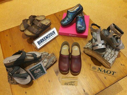 Mephisto, Birkenstock, Alegria, Naot, Dansko!