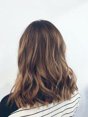 Balayage and cut by Ali James