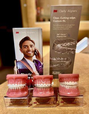 With today's demand for esthetic treatment, we offer 3M Clear Braces and Clear Aligners that are virtually unnoticeable!