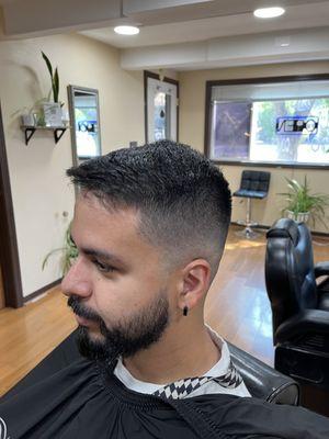 Medium skin fade