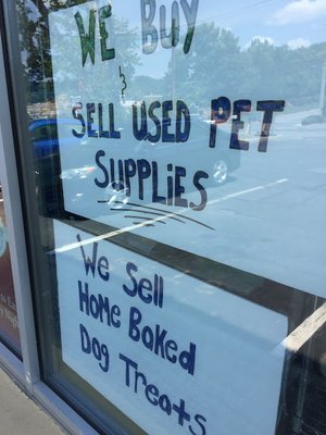 We Buy/Sell gently used pet goods. Contact us for details