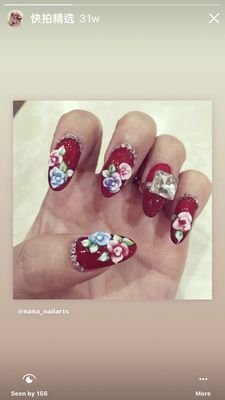 Nana Nails 3D flower  Pretty