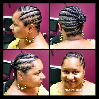 Natural hair updo