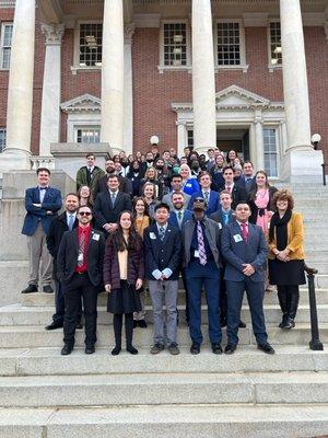 Took three students to the statehouse with MACS (Maryland Association of Christian Schools)