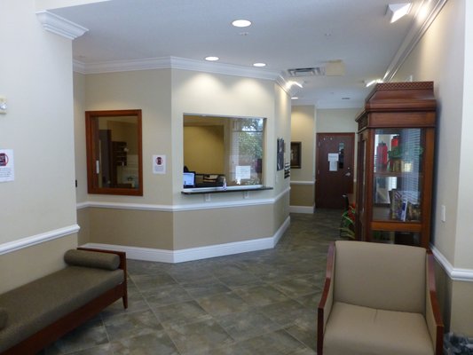 Orlando Counseling Receptionist Window