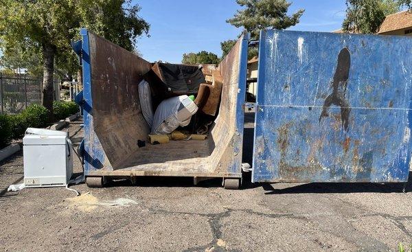 Dumpsters are constant full of bloody and bug infested mattresses