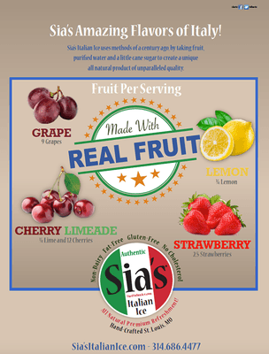 Real Fruit Italian ices