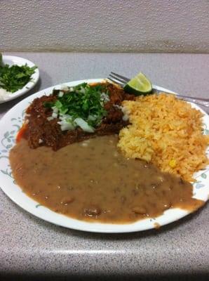 Birria plate for breakfast