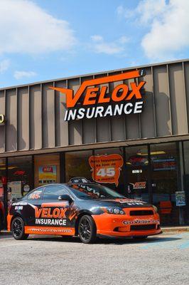 Outside view of Velox Insurance in Carrollton, GA