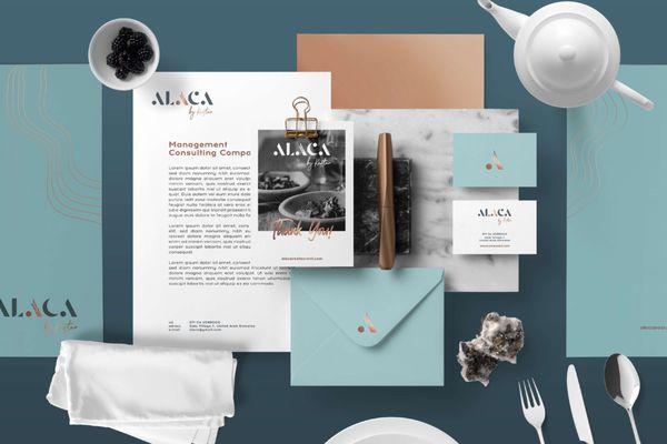 Luxury Restaraunt
 ALACA
Branding | Identity guidelines | Packaging