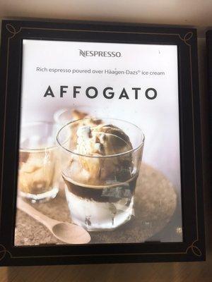 Delicious Affogato made with Nespresso Coffee and any Häagen-Dazs Flavor.