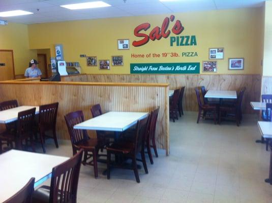 Plenty of room in our spotless dining room.