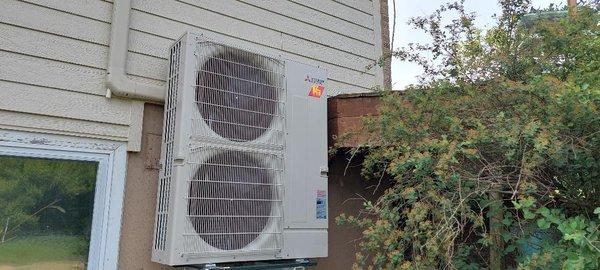 Outside Mitsubishi AC/Heat Pump