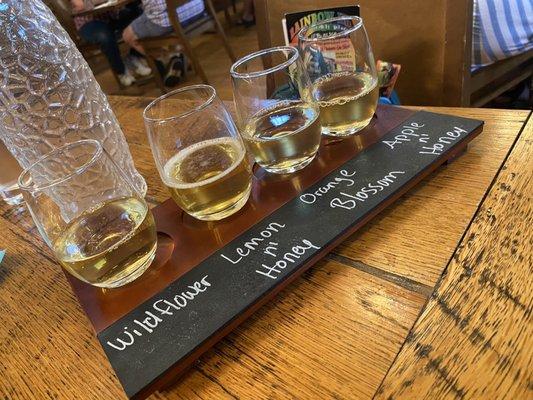 The mead flight... delicious!