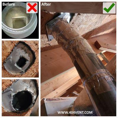 Dryer Vent Repair